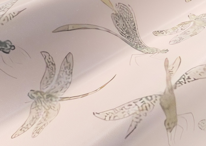 Dragonflies, Pink - Roman Blind - Image 4